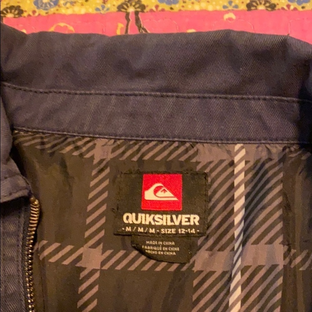 Boys Quicksilver navy twill jacket - Picture 7 of 9
